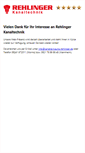 Mobile Screenshot of kanalreinigung-rehlinger.de